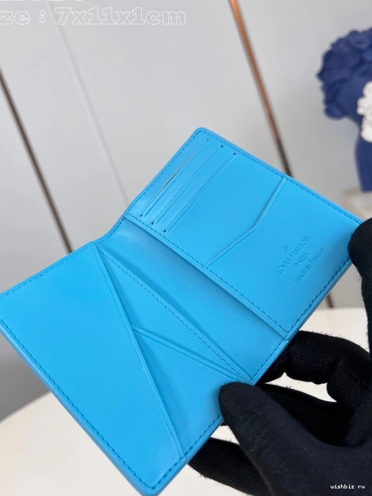 WIS cm Pocket VUITTON LOUIS Organizer-7.5*11.1*1 1113